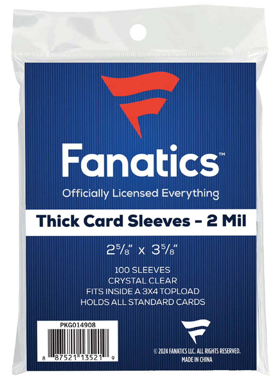 Fanatics Collectibles Thick Soft Sleeves - 100 Count