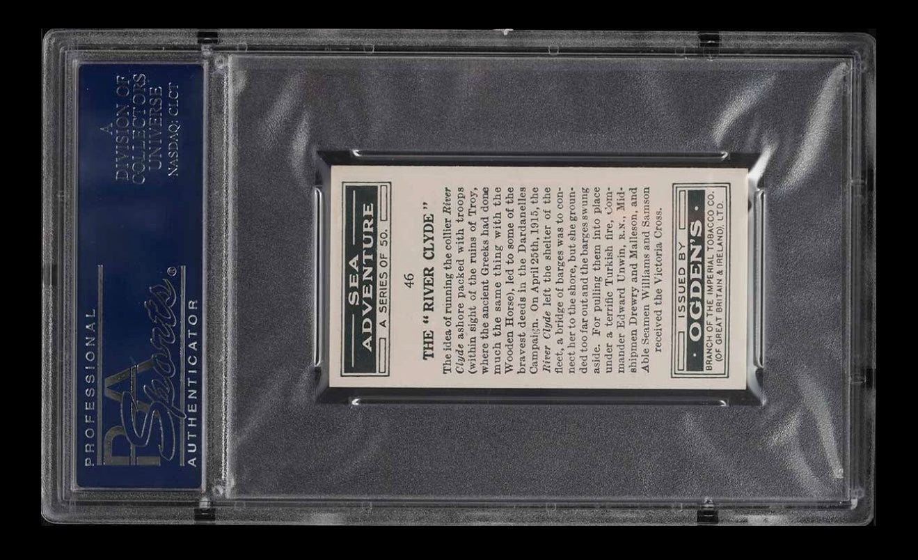 1939 Ogden's Ltd. Sea Adventure The "River Clyde" #46 PSA 9 MINT
