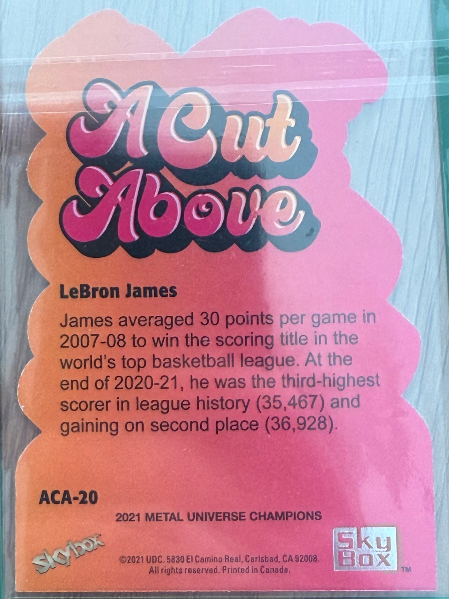 LeBron James – A Cut Above – ACA-20