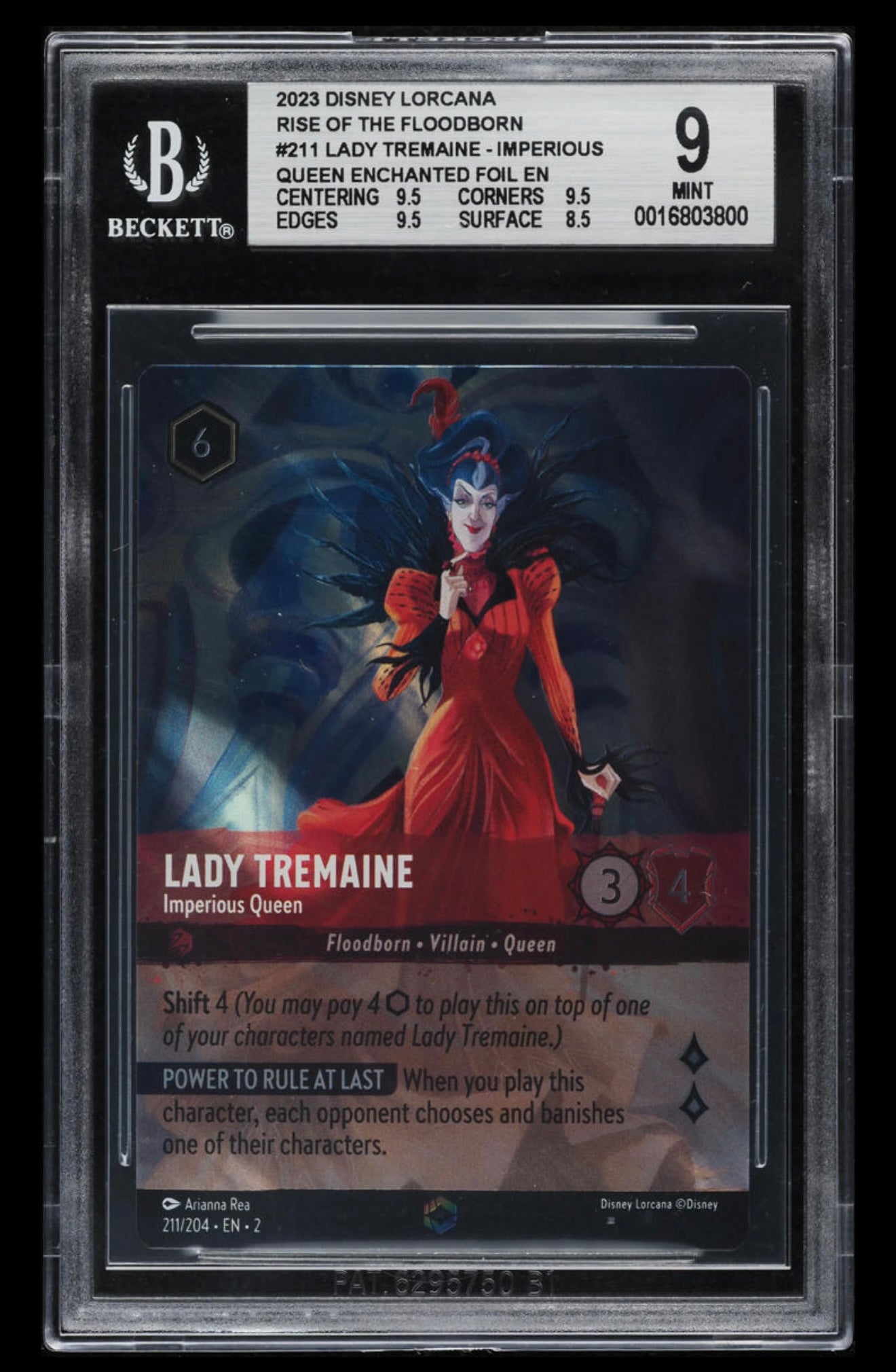 Lady Tremaine – Imperious Queen (Enchanted Foil) | BGS 9 Mint