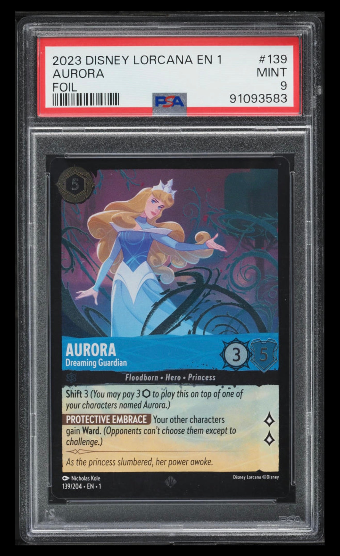 Aurora – Dreaming Guardian (Foil) | PSA 9 Mint