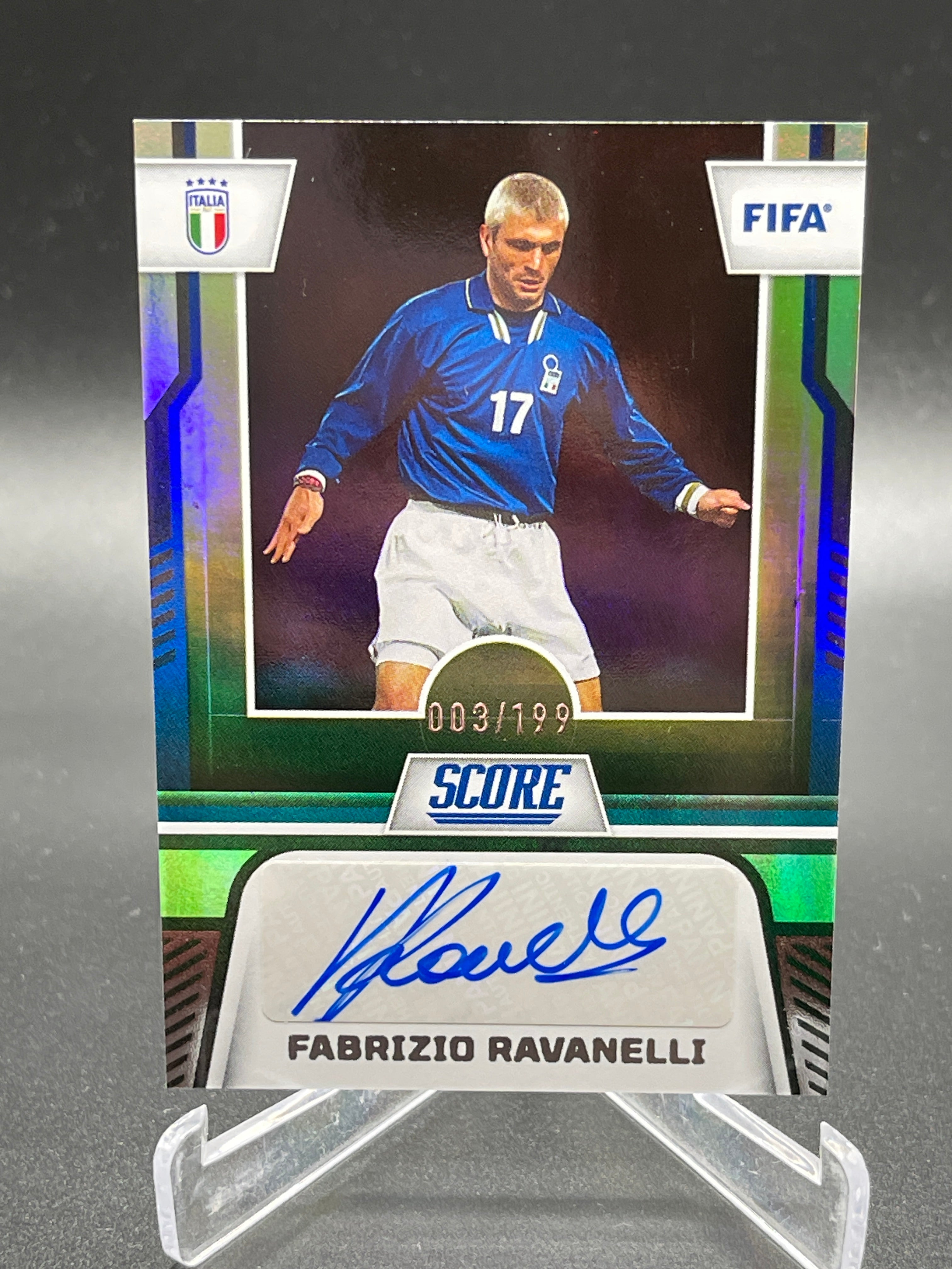 Fabrizio Ravanelli Auto /199 Panini Score 23/24