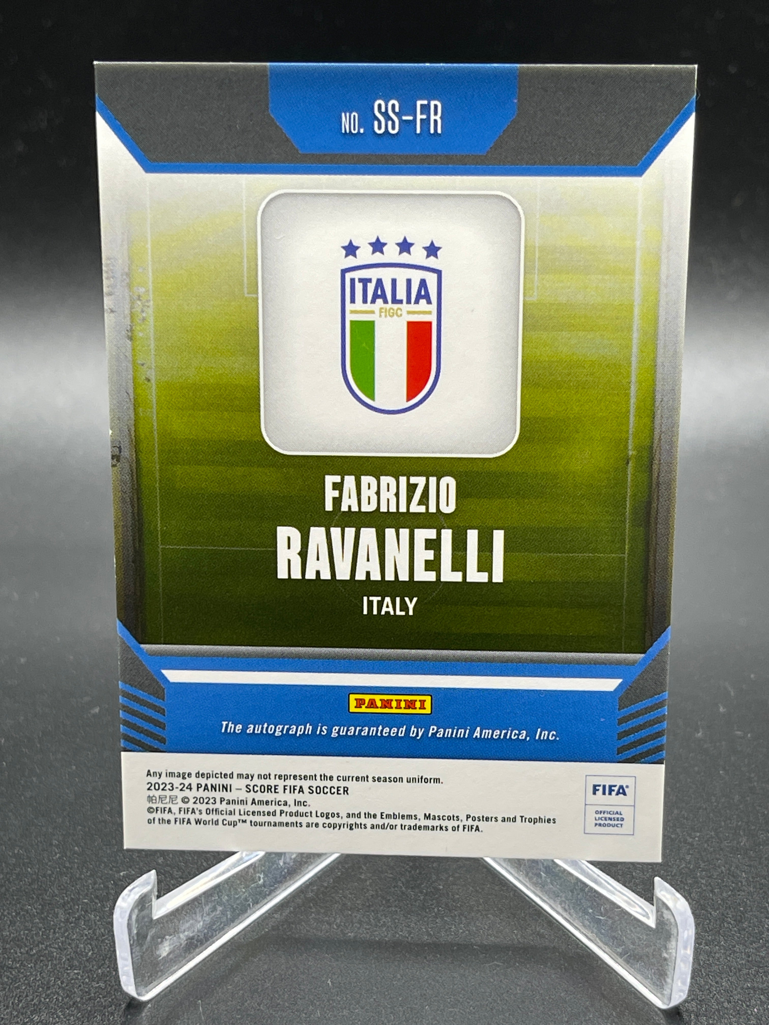 Fabrizio Ravanelli Auto /199 Panini Score 23/24