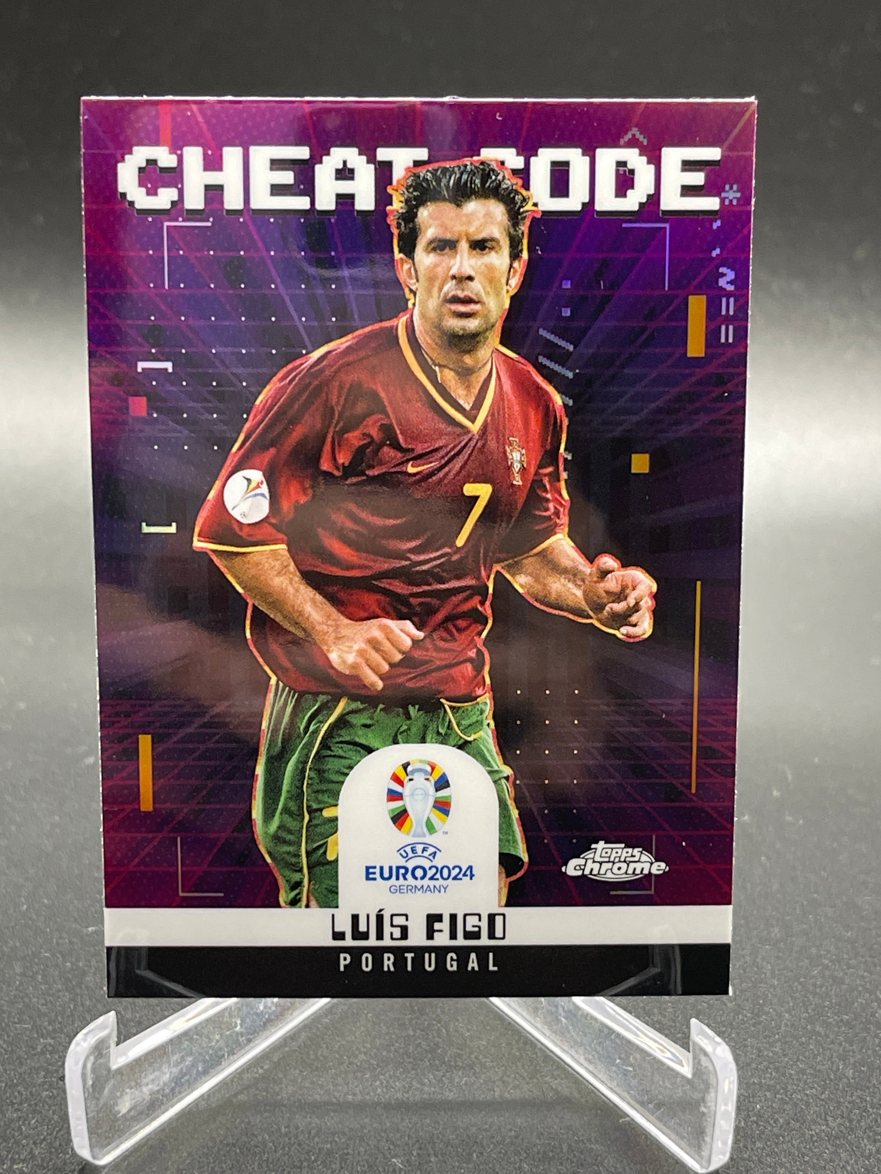 Luis Figo Cheat Code Topps Chrome UEFA EURO 2024 Portugal