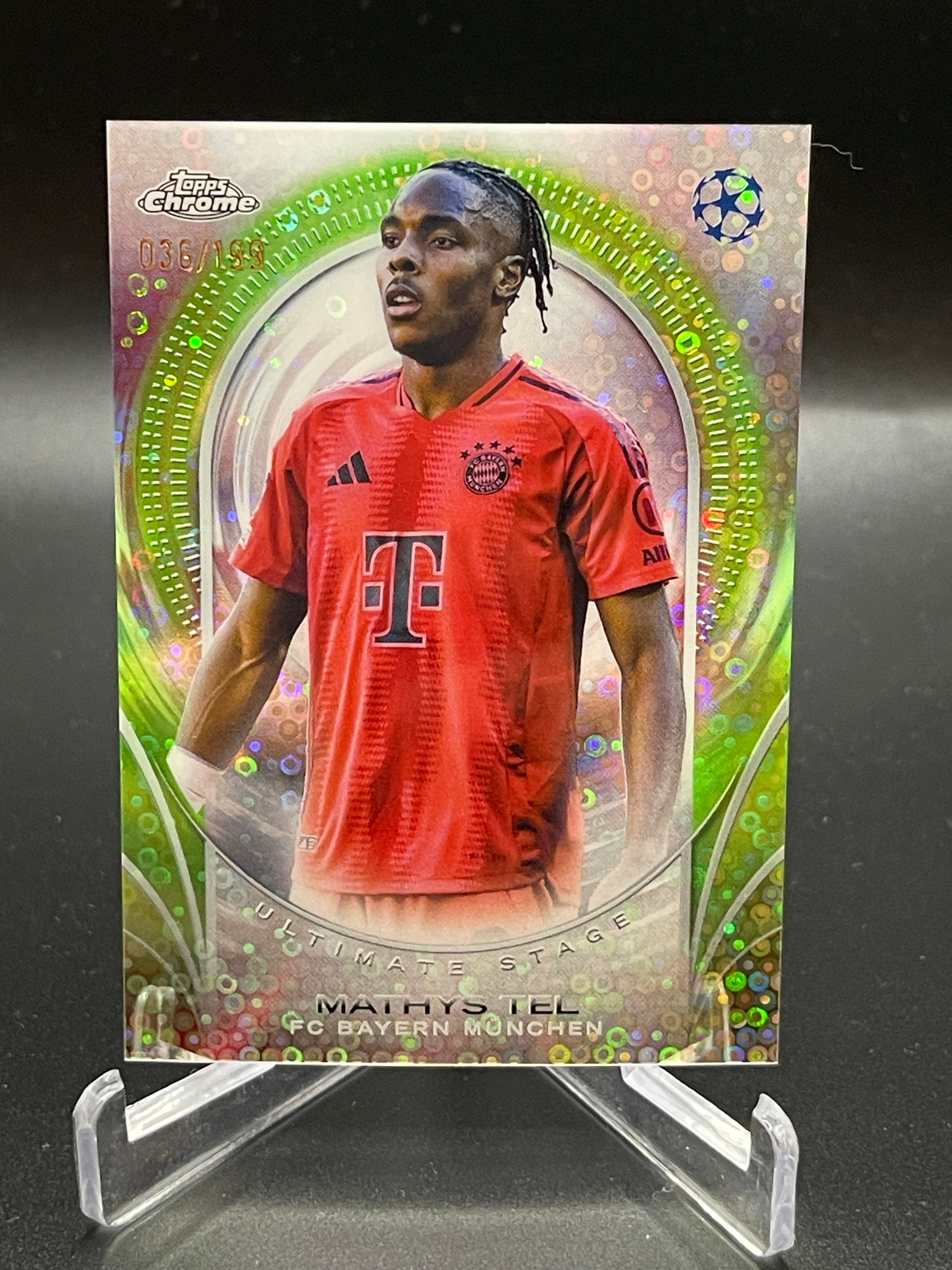 Mathys Tel /199 Ultimate Stage FC Bayern Munchen - 2024/25 Topps® UCC Club Competitions Flagship