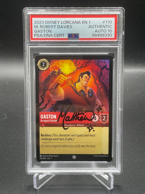 2023 Disney Lorcana EN 1 #10 M. Robert Davies Gaston Auto 10 (98499330)