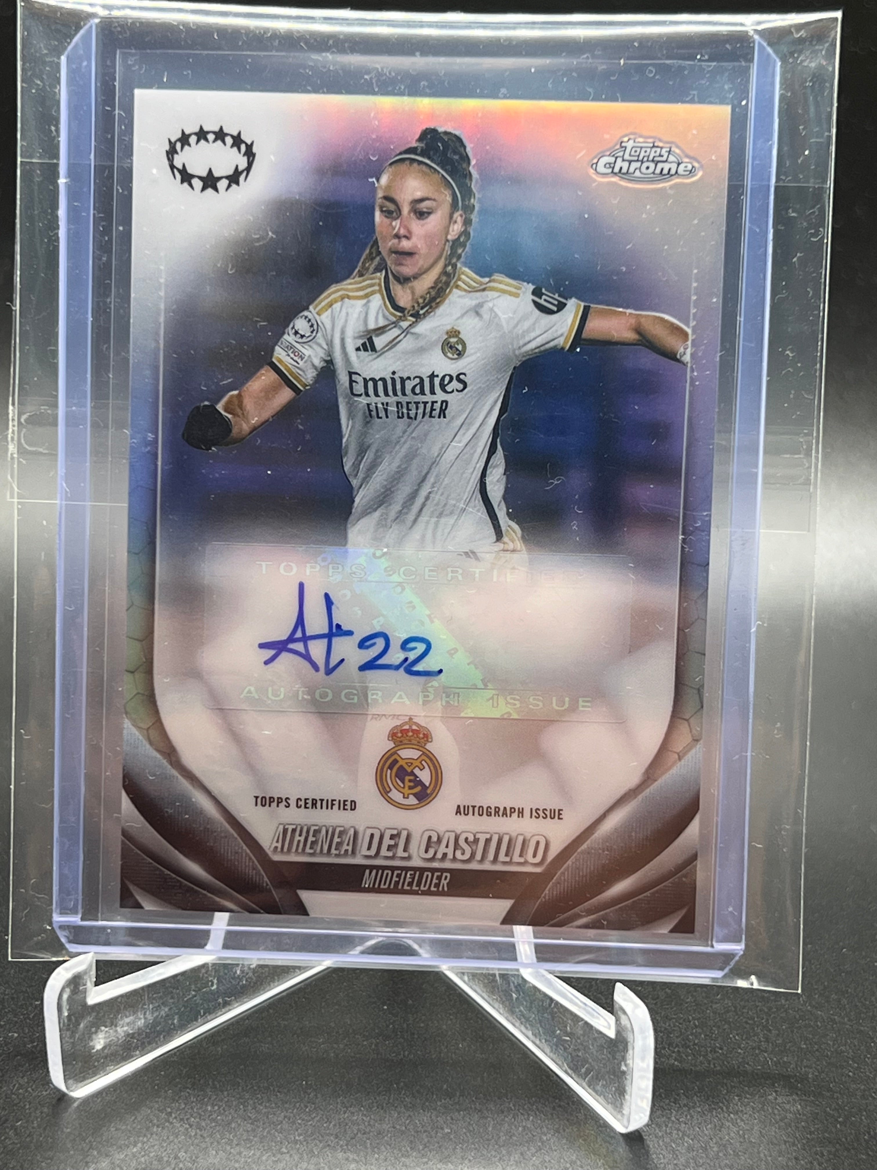 Athenea Del Castillo Auto 2023/2024 Topps Chrome UEFA Women`s Champions league