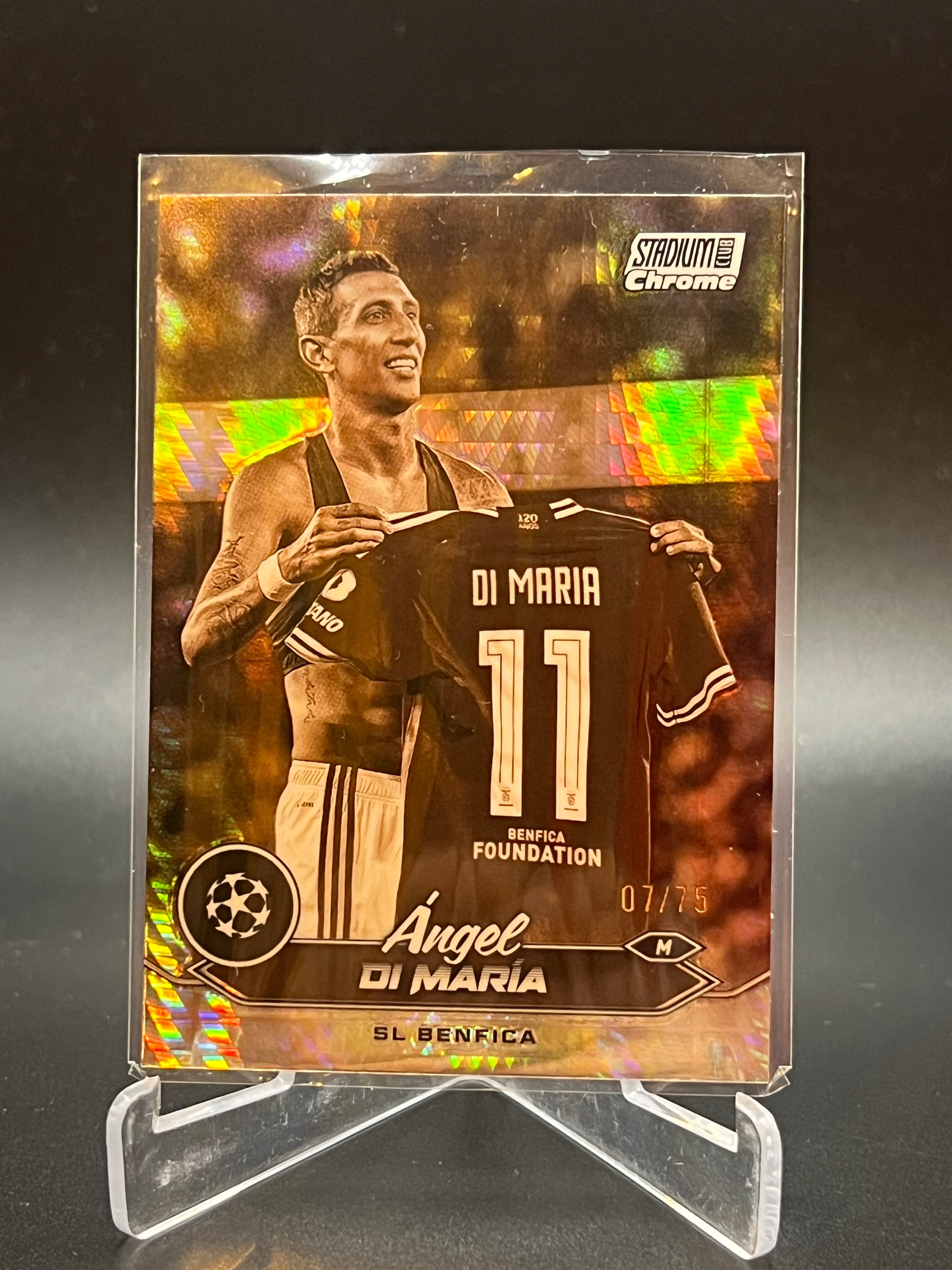 Angel Di Maria /75 Topps Chrome Stadium club UCL