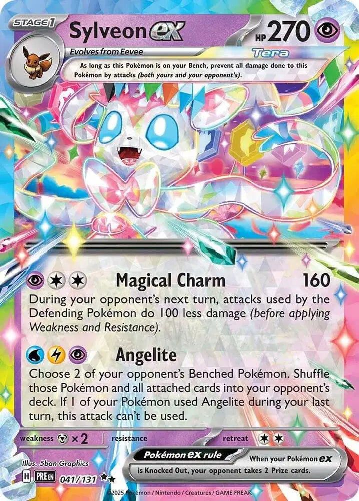 Sylveon ex Pokemon • Double Rare • 041/131 Prismatic Evolutions