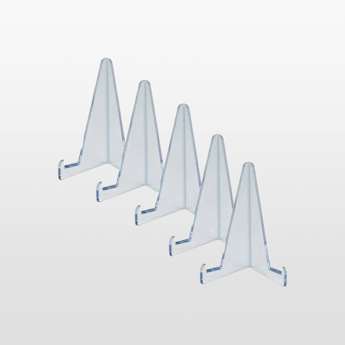 Lucite-stativ for kortholdere 5 stk