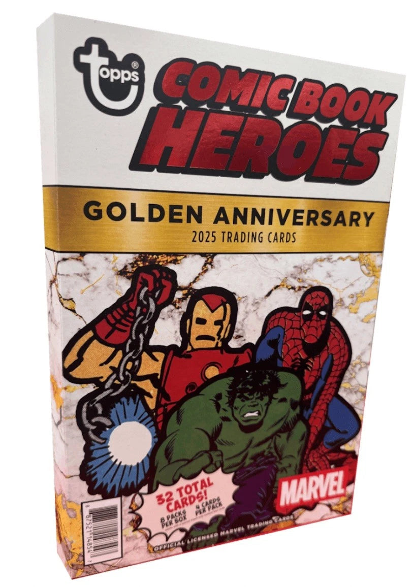 2025 Topps Marvel Comic Book Heroes 1975 Golden Anniversary Hobby Box Sealed