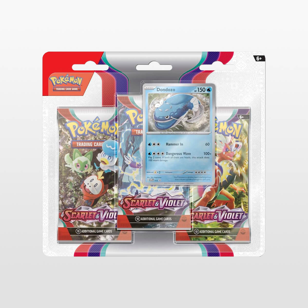 Scarlet & Violet 3 Booster Packs & Dondozo Promo Card forside