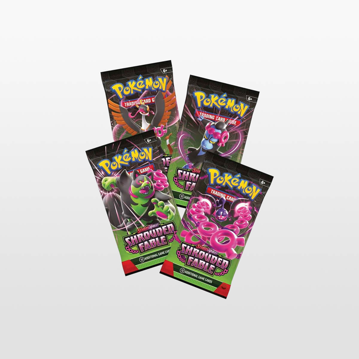 Scarlet & Violet-Shrouded Fable Kingambit Illustration Collection 4 pakker