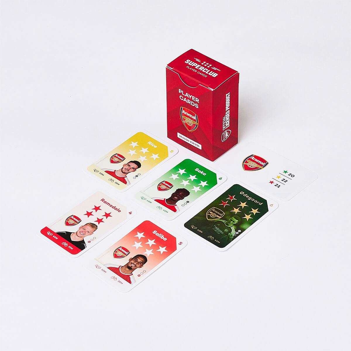 Superclub – Arsenal Player cards 2023/24 eske og spillerkort