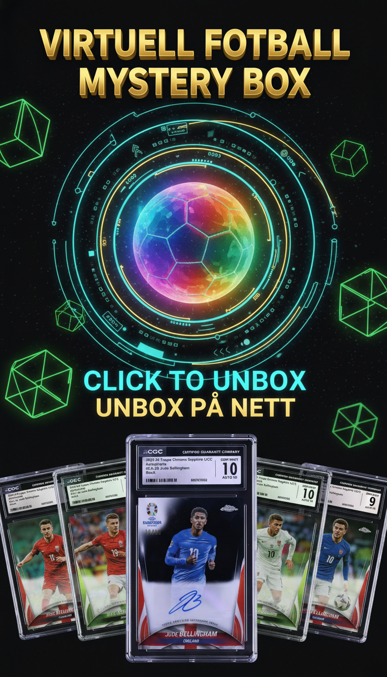 Virtuell Fotball Mystery Box - Eksklusive Fotballkort